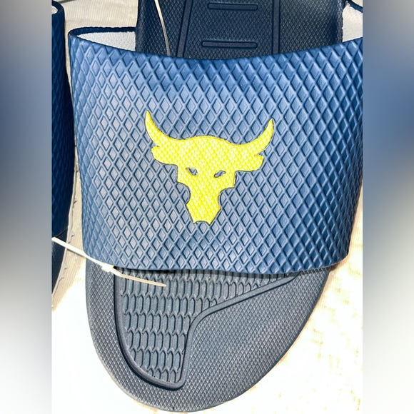 Under Armour ‘Project Rock’ SL 2.0 Slides Men’s Size 13 400 BLU - Picture 4 of 13